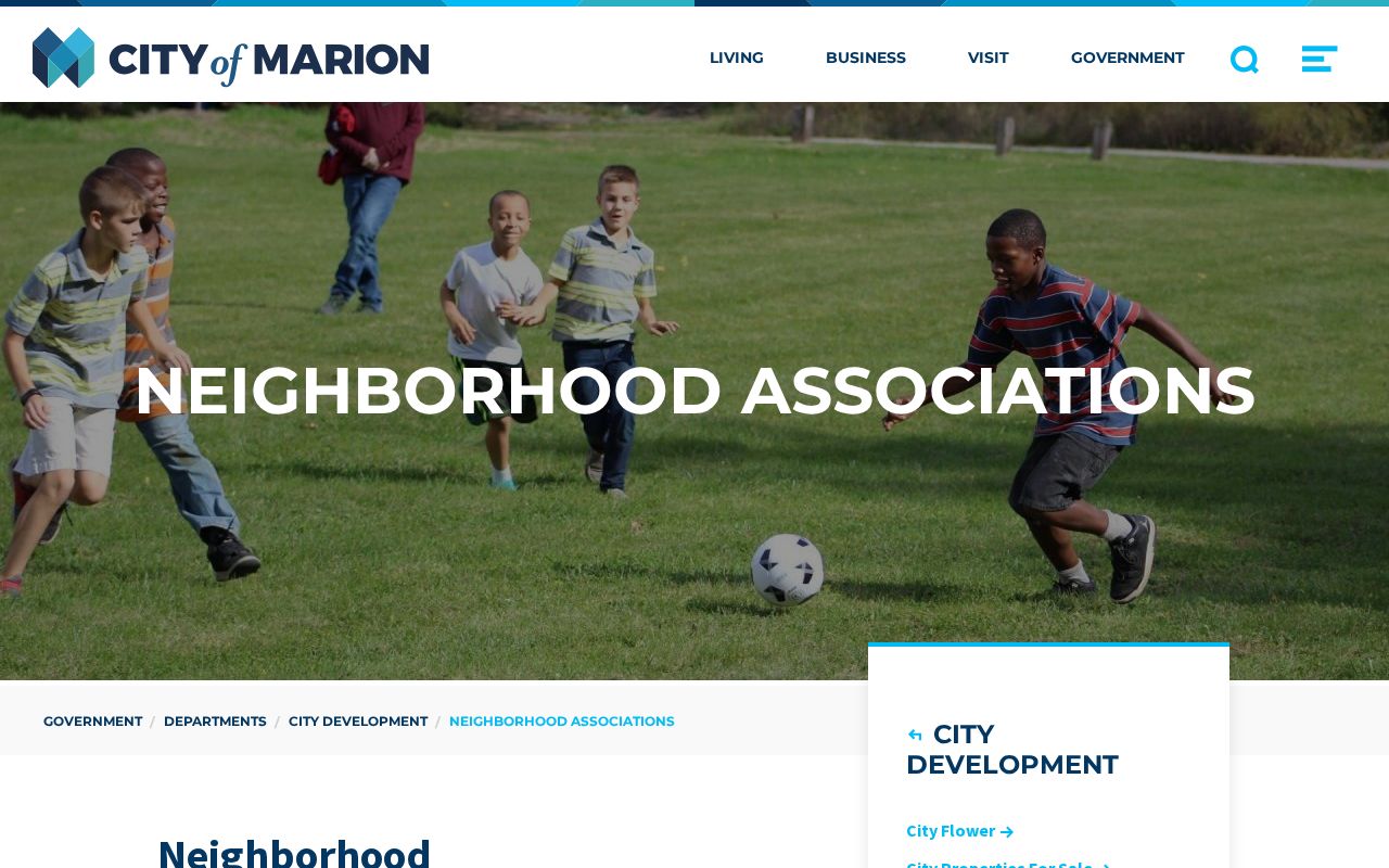 Marion ZIP code directory neighborhood association source